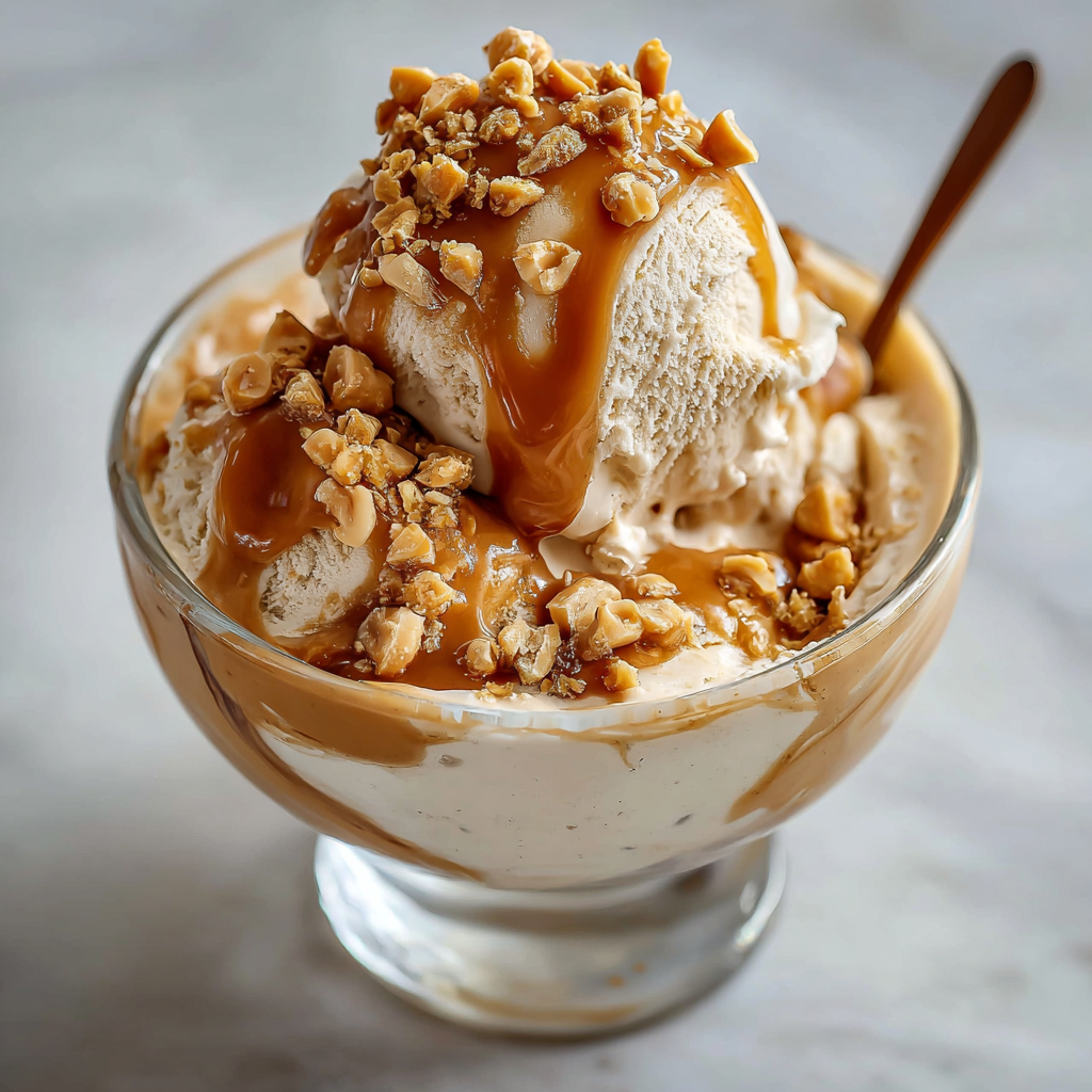 Creamy Peanut Butter Greek Frozen Yogurt: The “Protein-Stabilized” Freeze