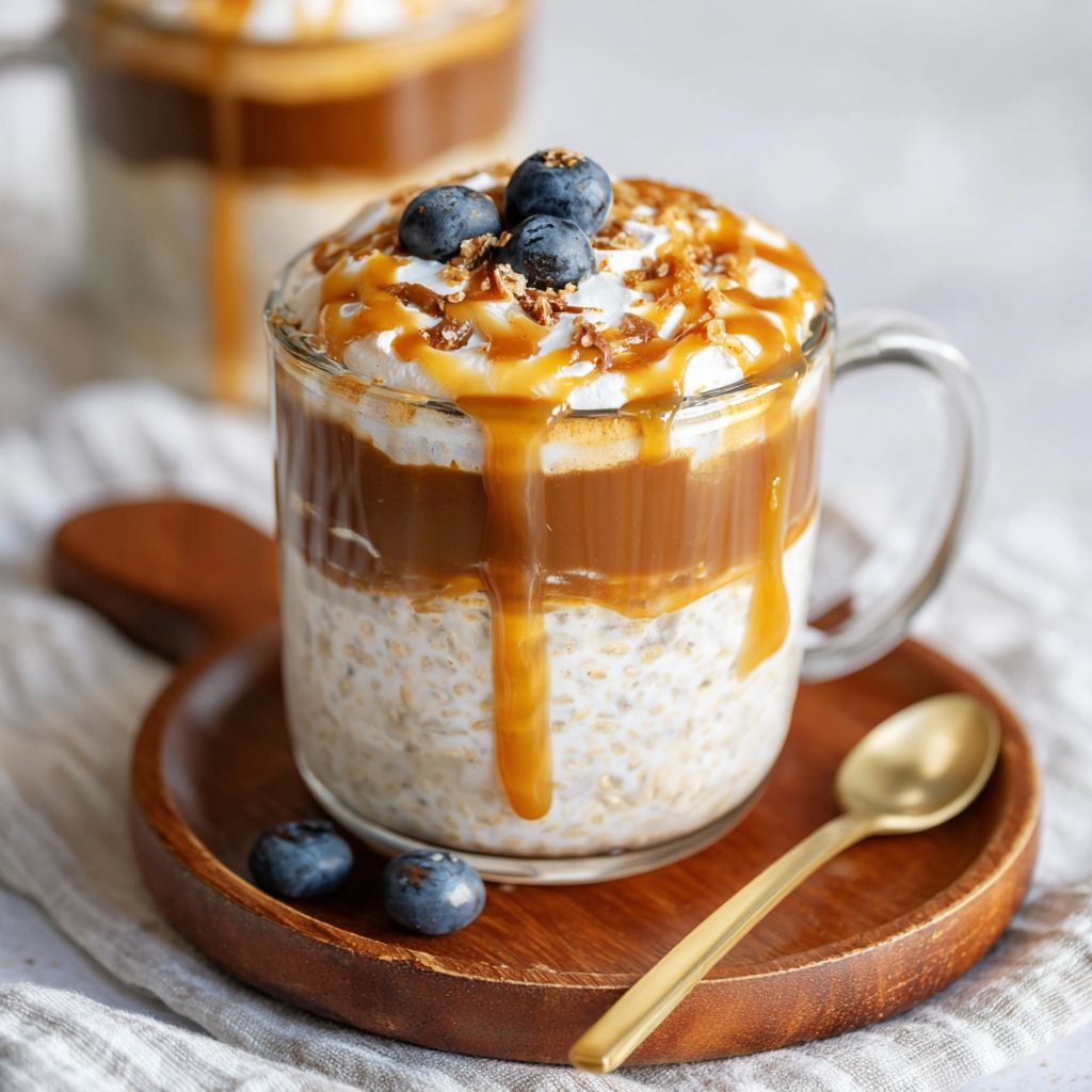 Overnight Oats Protéinés Caramel Macchiato : Le “Boost” Matinal