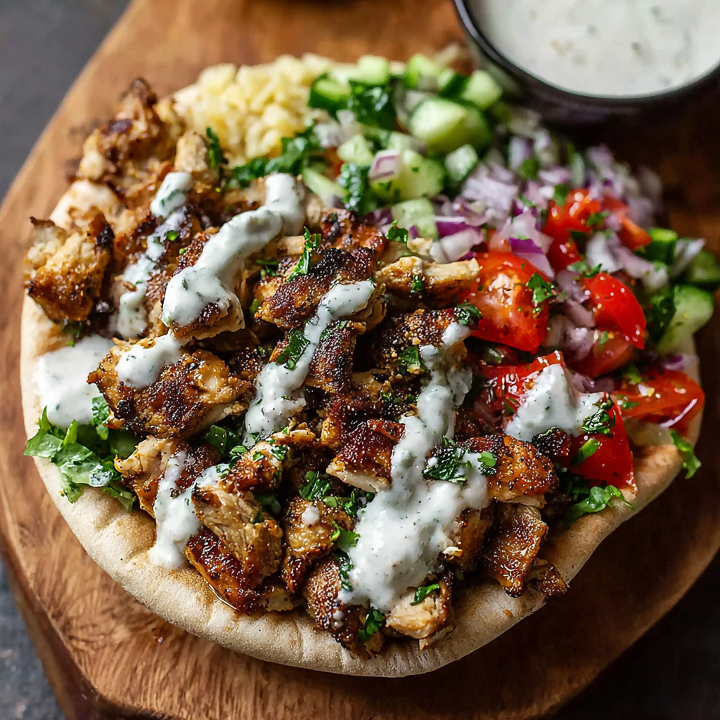 Chicken Shawarma with Garlic Sauce 🥙🍗🧄