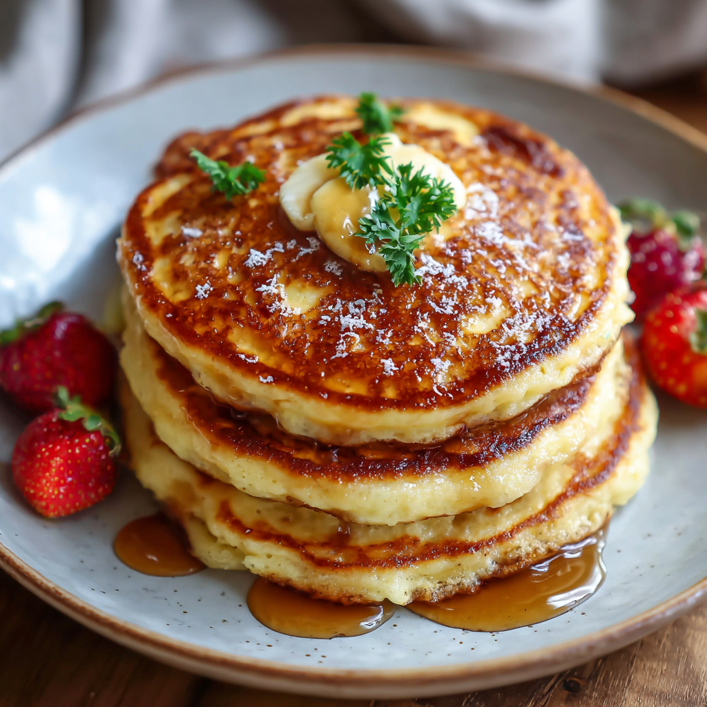High Protein Cottage Cheese Pancakes 🥞💪✨