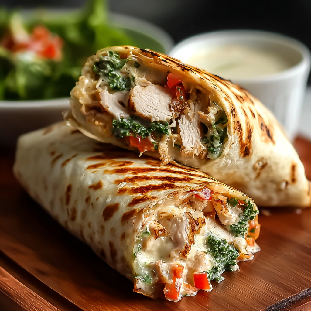 Flavorful Rotisserie Chicken Wraps 🌯🍗 (Quick, Juicy & Satisfying in Every Bite)