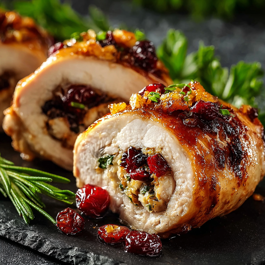 Baked Cranberry Stuffed Pork Chops 🍖🍒 (Juicy, Savory & Festive)