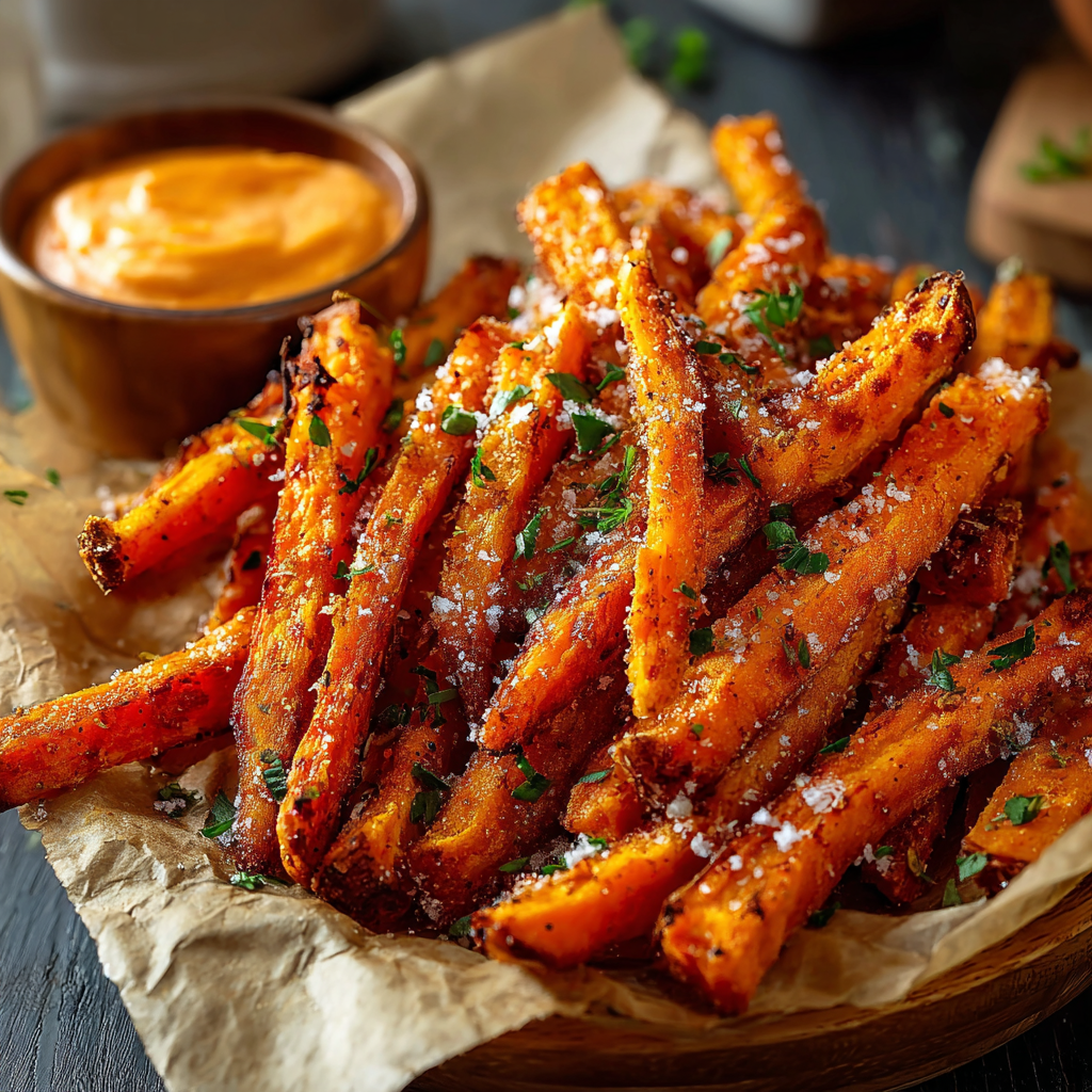 Crispy Oven-Baked Sweet Potato Fries 🍠🔥 (No Frying Needed!)