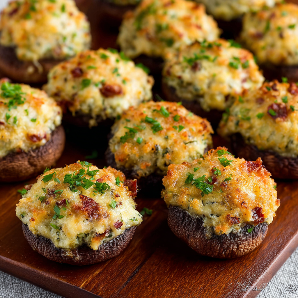 Stuffed Mushrooms (Juicy, Cheesy & Perfect Party Appetizer)