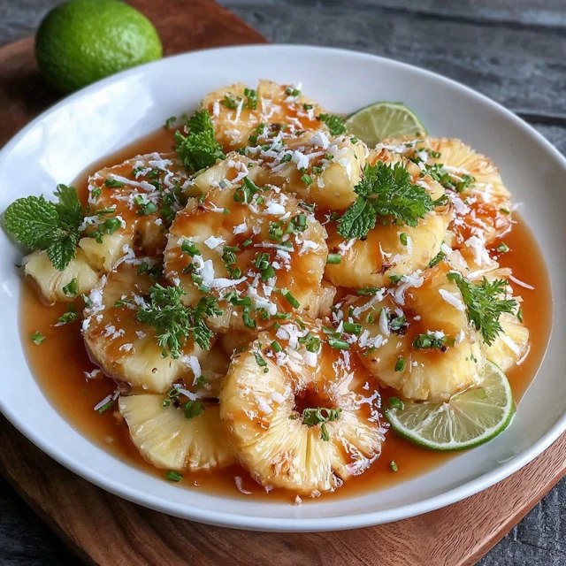 Pineapple Salad with Coconut Dressing (Creamy Tropical Fruit Salad, Ready in 15 Minutes)